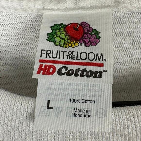 Fruit of the Loom HD Cotton Schrute Beet Farm’s White and Red Size L Men’s Tee - Picture 4 of 6